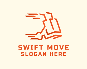 Move - Fast Delivery Cart logo design