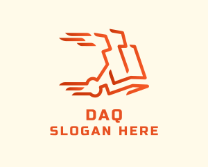 Dash - Fast Delivery Cart logo design