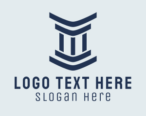Legal Modern Column Logo