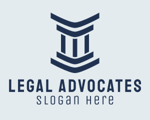 Legal Modern Column logo design