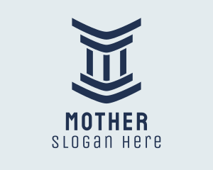 Legal Modern Column logo design