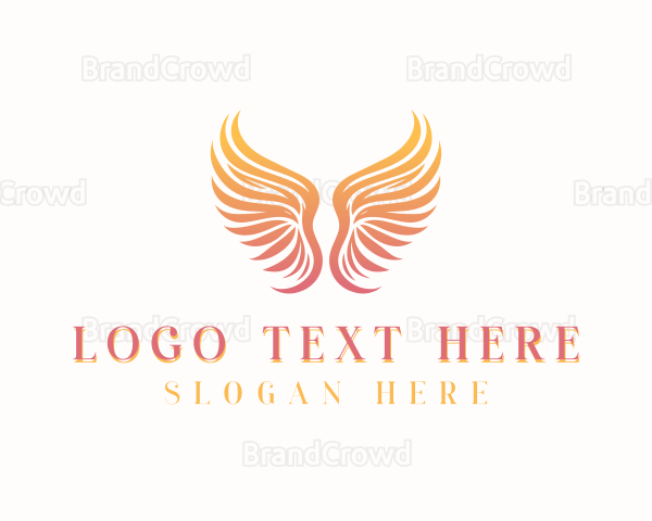 Heavenly Angel Wings Logo