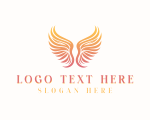 Celestial - Heavenly Angel Wings logo design