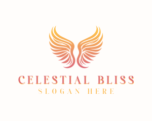 Heavenly Angel Wings logo design