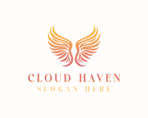 Heaven - Heavenly Angel Wings logo design