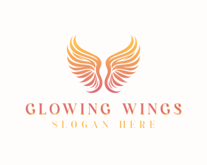 Heavenly Angel Wings logo design