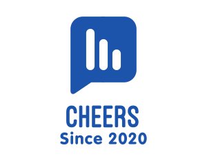 Conversation - Blue Messaging Application logo design