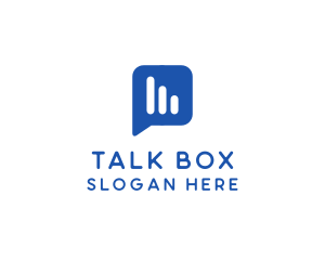 Blue Messaging Application logo design