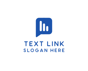 Sms - Blue Messaging Application logo design