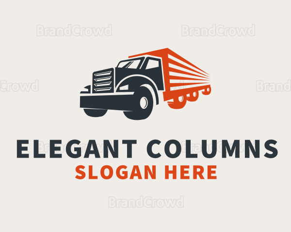 Cargo Truck Transport Logo