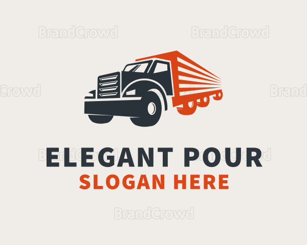 Cargo Truck Transport Logo