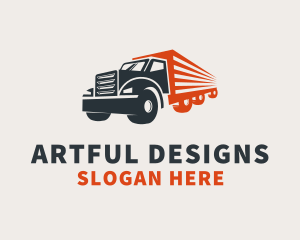 Cargo Truck Transport   logo design