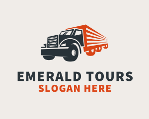 Cargo Truck Transport   logo design