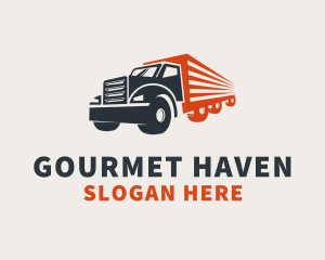 Cargo Truck Transport   logo design