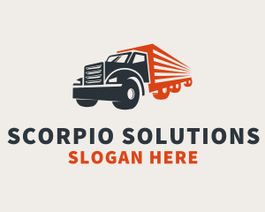 Cargo Truck Transport   logo design