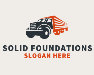 Freight - Cargo Truck Transport logo design