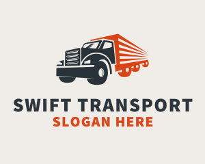 Transportation - Cargo Truck Transport logo design