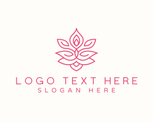 Lifestyle - Yoga Lotus Meditation logo design