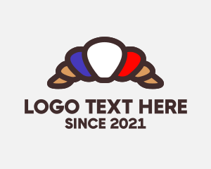 French Bakery - French Croissant Bread logo design
