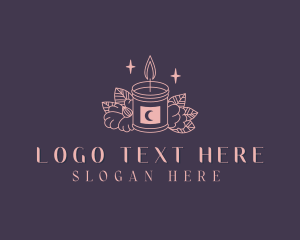 Candle Wax - Scented Candle Jar logo design