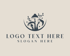 Plant - Mushroom Organic Nature logo design