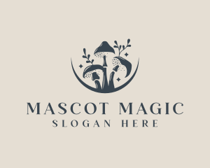 Mushroom Organic Nature logo design