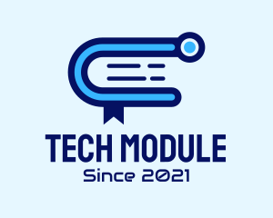 Module - Tech Book Bookmark logo design