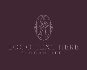 Gown - Elegant Woman Gown logo design