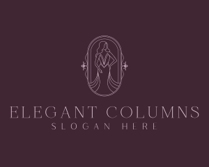 Elegant Woman Gown logo design