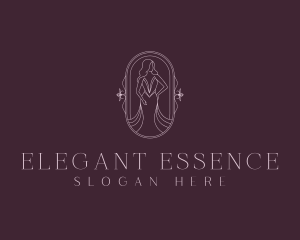 Elegant Woman Gown logo design