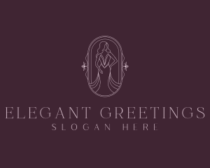 Elegant Woman Gown logo design