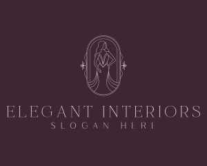 Elegant Woman Gown logo design