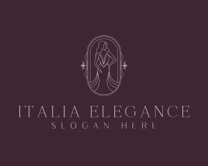 Elegant Woman Gown logo design