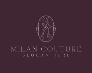 Elegant Woman Gown logo design