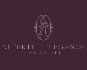 Elegant Woman Gown logo design