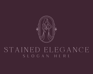 Elegant Woman Gown logo design