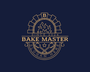 Oven - Flame Paddle Oven logo design