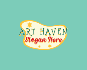 Retro Art Boutique logo design