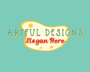 Retro Art Boutique logo design