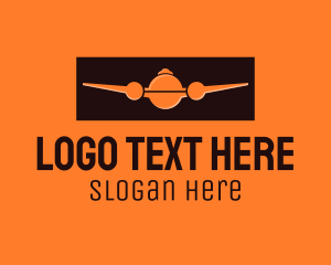 Orange - Airplane Cloche Catering logo design