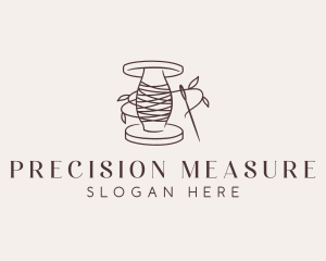 Sewing Thread Needle logo design