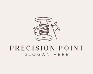 Sewing Thread Needle logo design