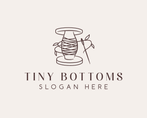 Sewing Thread Needle logo design