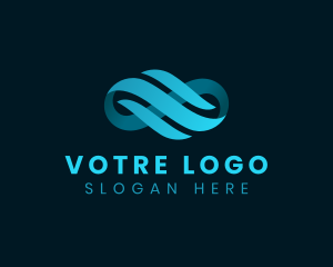 Loop Infinity Wave logo design
