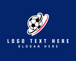 Training - Spinning Soccer Ball logo design