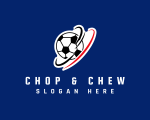 Spinning Soccer Ball Logo