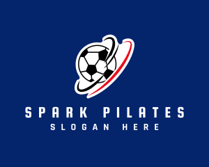 Atletic - Spinning Soccer Ball logo design