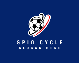 Spinning Soccer Ball logo design