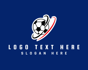 Football - Spinning Soccer Ball logo design