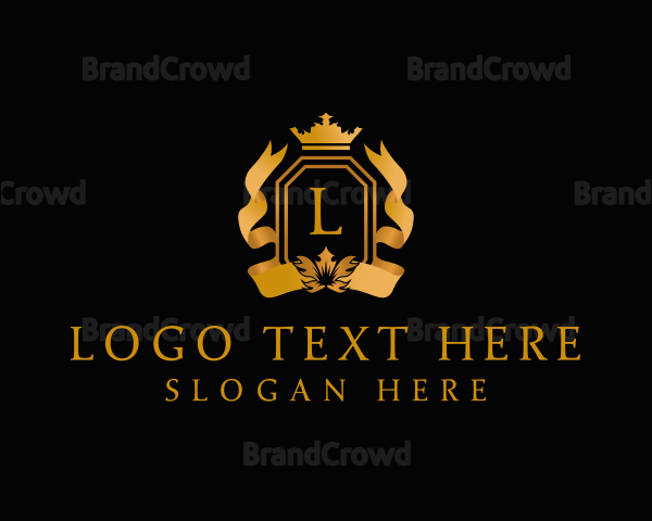 High End Ribbon Crown Logo